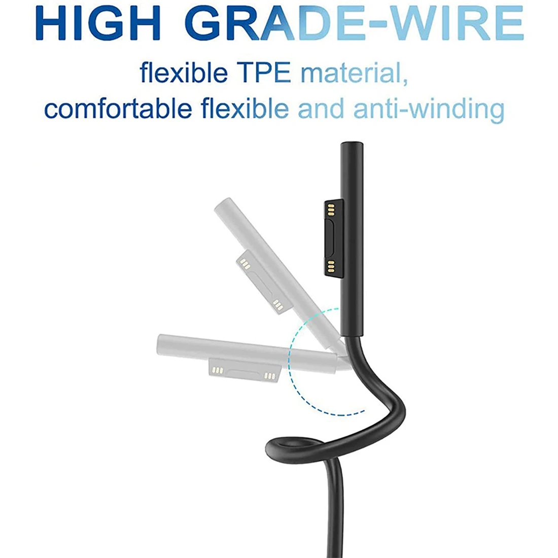 Para conectar al cable de carga USB-C Compatible con Pro7 Go2 Pro6 5/4/3 Laptop1/2/3 y para libros