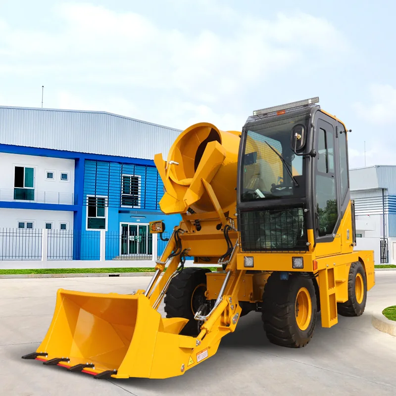 Self-loading Concrete Mixer Truck Integrated Weighing System Enlarged tank Full Automatic Self-feeding Cement Mixer