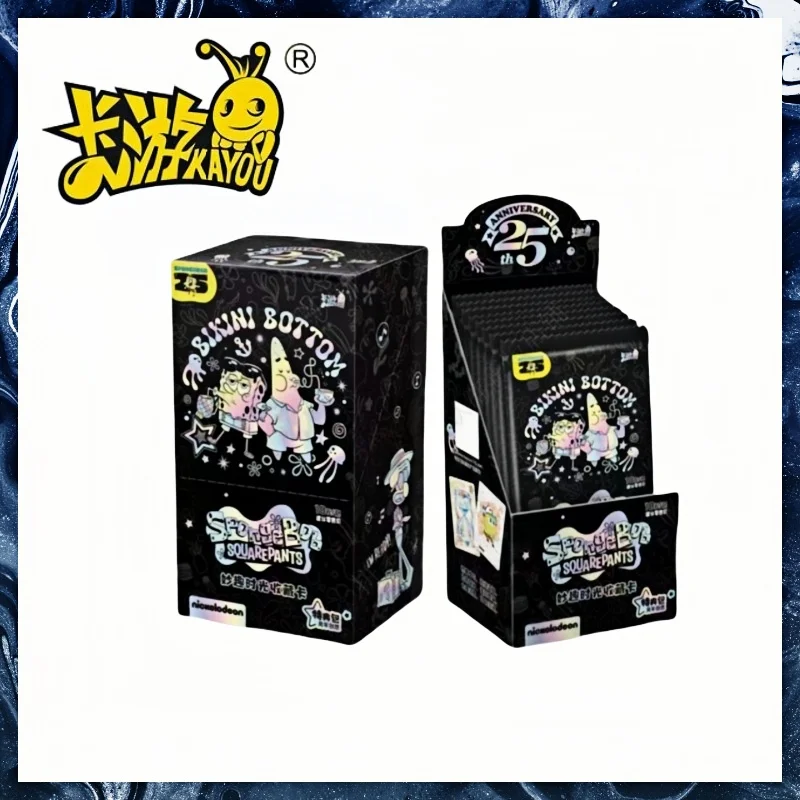 Genuine New Hot Sale Kayou Spongebob Squarepants Card Fun Time Series 25th Anniversary Character Collection Cards Surprise Gifts