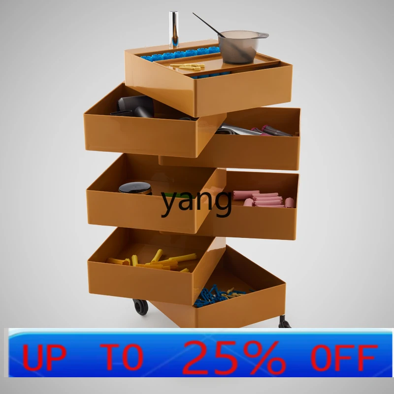 CX barber shop beauty cart hair salon bar cart perm and dyeing rack tool cabinet multi-layer storage