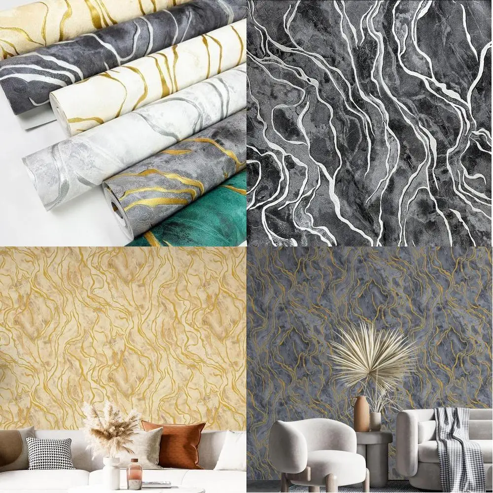 

3D тисненые золотые фольги из искусственного мрамора, ПВХ обои для гостиной, столовой, отеля, хит продаж в Африке, Индии, на складе