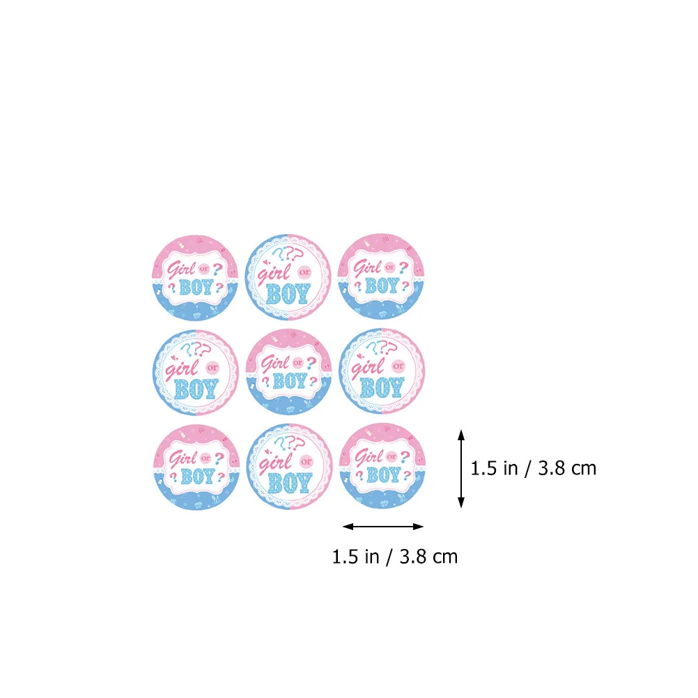 مجموعة ملصقات وحقائب تكشف عن الجنس، مواد سهلة الاستخدام على أكياس هدايا الحلوى، دش مثالي #4