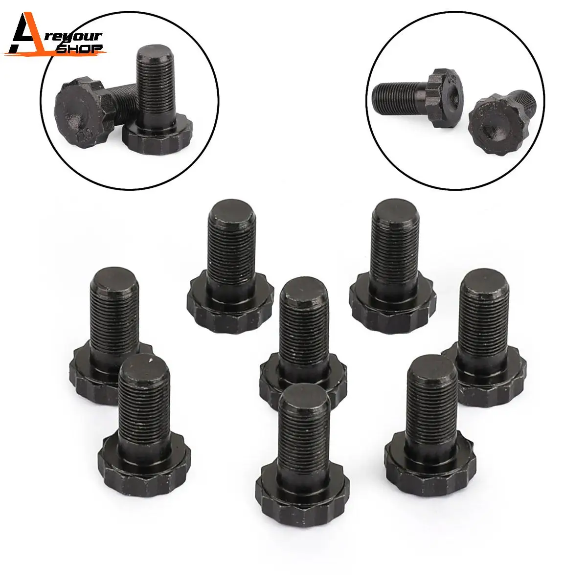 Areyourshop B Series Engines Flywheel Bolts fit For GSR LS SI EG EK DC2 B16 B18C1 B18 12.9 Metal Car Auto Accessories Parts