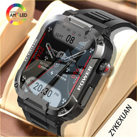 New Smart Watch Men Military Quality Outdoor Waterproof Anti Falling Anti Pressure Sport Fitness Bluetooth Call Smartwatch 2024