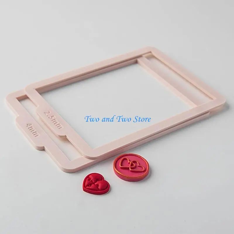 HX6F Professional Clay Thickness Guide Set For Soft Clay And Dough Rolling With Multiple Size Spacers