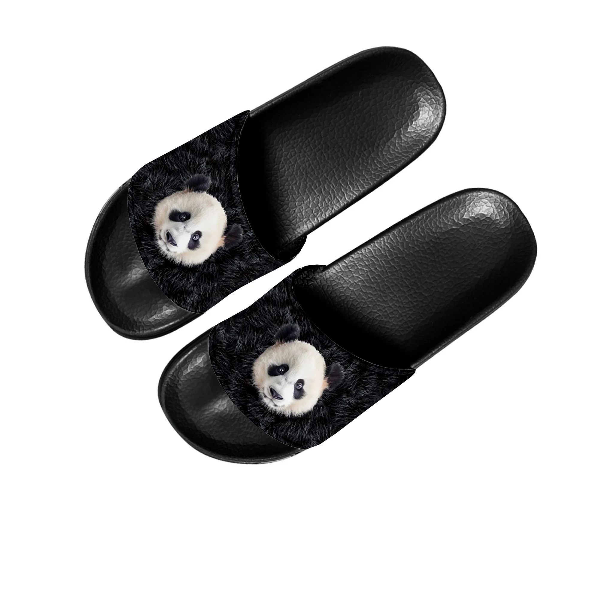 

Panda Leopard Tiger Wolf Dog Slippers Home Water Shoes Men Women Teenagers Children Pool Sandals Custom Made Summer Slipper