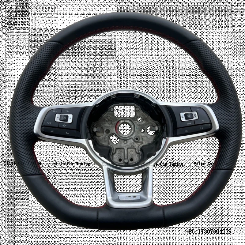 

High Quality in Stock Custom Leather for vw Mk6 Mk7 GTI 6 GTI 7 R Golf 6 Golf 7style Business Steering Wheel
