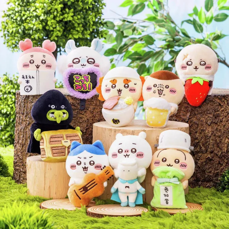 Lindos Peluches de la Serie de Computación Chiikawa, Muñecos de Peluche de Anime Usagi Hachiware Momonga Rakko Shisa, Llavero para Bolsa, Regalo para Amigos
