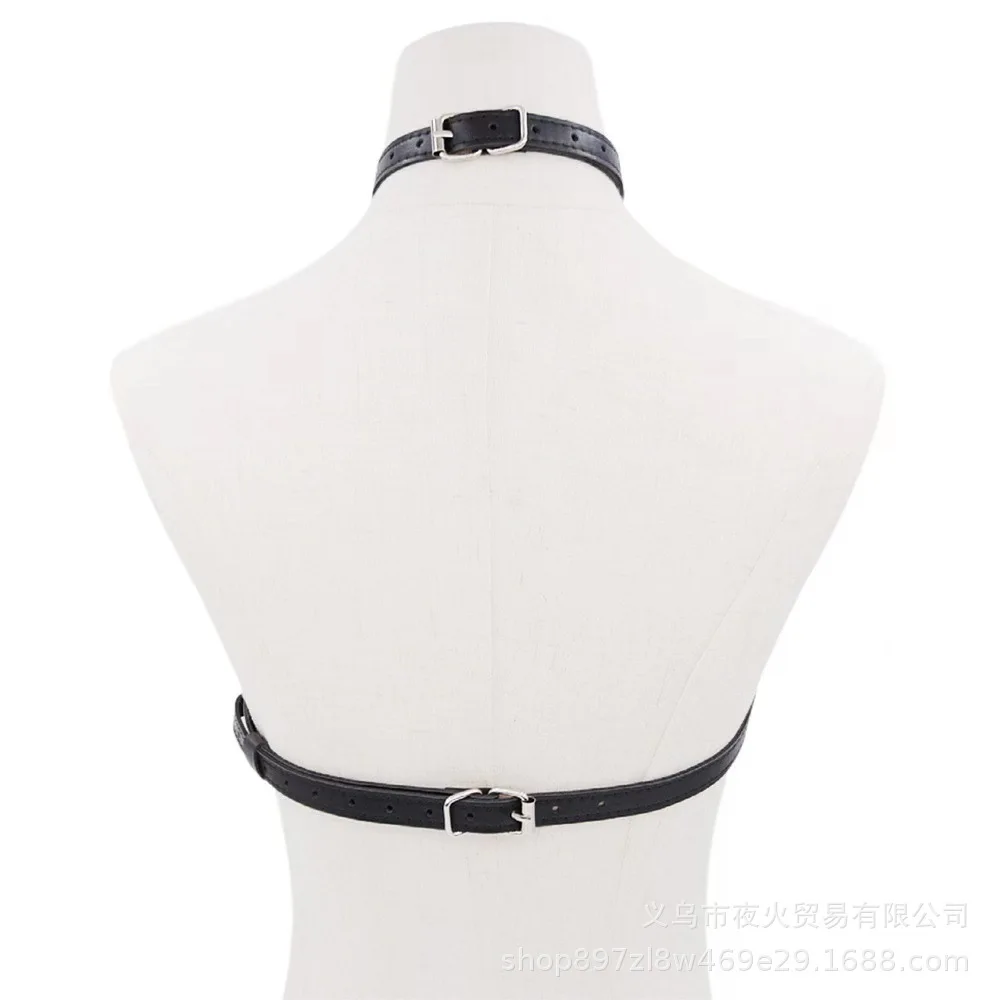 جديد مثير الجلود عبودية حزام الجوف خارج مرحلة الأداء الملحقات أداة التهيأ الحسية للترفيه الكبار #6
