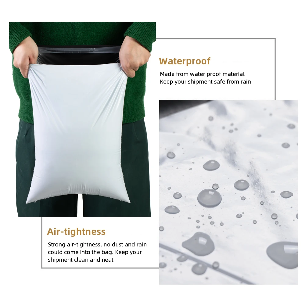 أكياس بريدية 20-100 قطعة أكياس التعبئة البلاستيكية أكياس تخزين بولي المغلف التعبئة والتغليف أكياس البريد الأبيض أكياس الشحن للأعمال