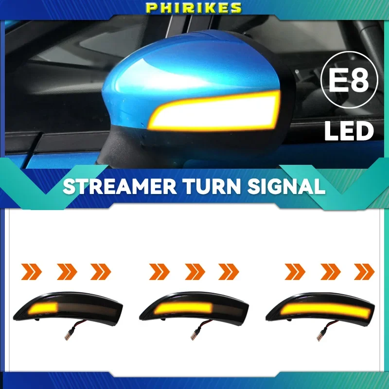 

For Ford Fiesta Mk7 2008-2017 for Ford B-Max 2012-2017 Dynamic Turn Signal Light LED Side Rearview Mirror Sequential Indicator