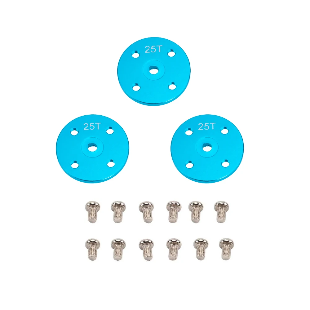 3pcs/5pcs Wholesale Alloy 25T Round Servo Arm Disc Horns For RC Model car Servos