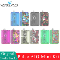 Original Vandy Vape Pulse AIO Mini Kit 5ml Pulse Vessel Pre-Built Tank / 4.6ml RBA Tank VVC Coil Electtonic Cigarette Vaporizer