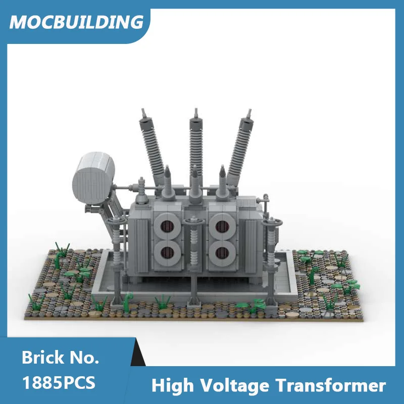 

MOC Building Blocks High Voltage Transformer Model DIY Assembled Bricks Educational Creative Display Collect Toys Gifts 1885PCS