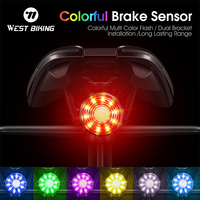 WEST BIKING Bicycle Smart Auto Brake Sensing Light USB Charging Sensor Cycling Tail Lights MTB Bike Taillight Bike Rear Light