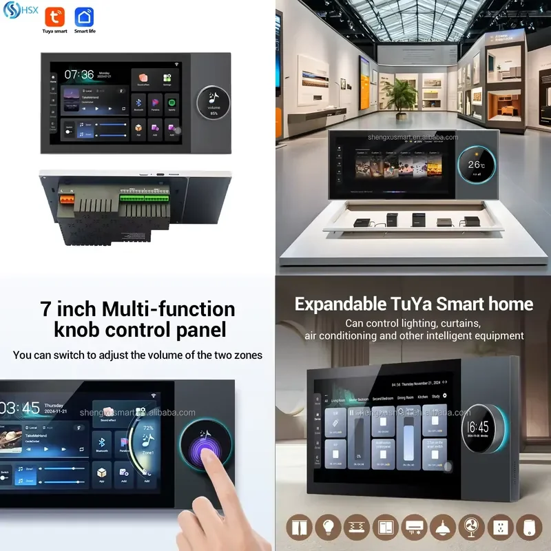 7 Inch IPS Display Android Smart Home Controller Multi-Functional Zigbee WIFI Touch Screen Smart House Hotel Smart