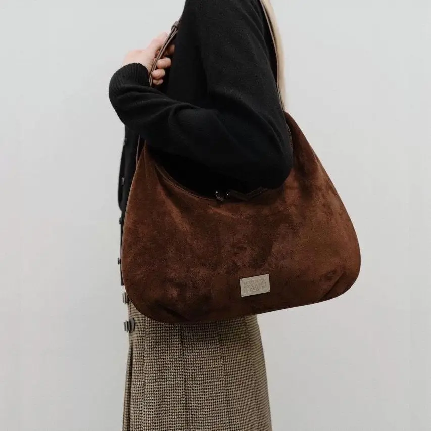 Marithe Francois Girbaud Leather Shoulder Bag Vegetable Leather Retro Underarm