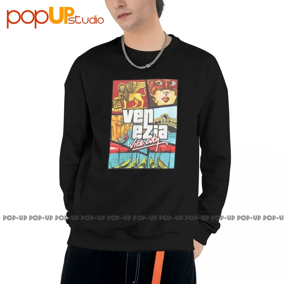 Grand Theft Auto Parody Gta Venice Vice City Sweatshirt Pullover Shirts Pop Print Natural Comfortable