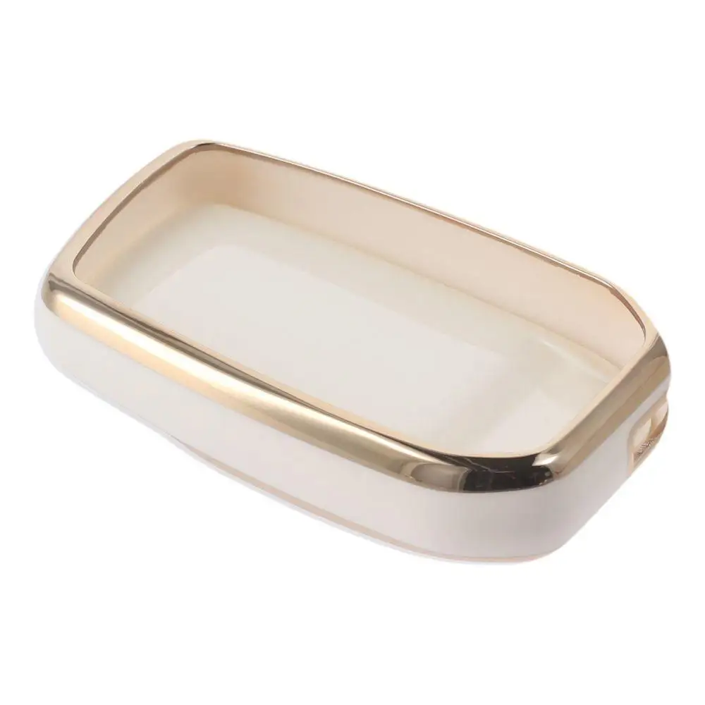 

Чехол для брелока из ТПУ для Toyota, 4-кнопочный защитный чехол для автомобильного ключа с золотым краем, полное покрытие, чехол для брелока