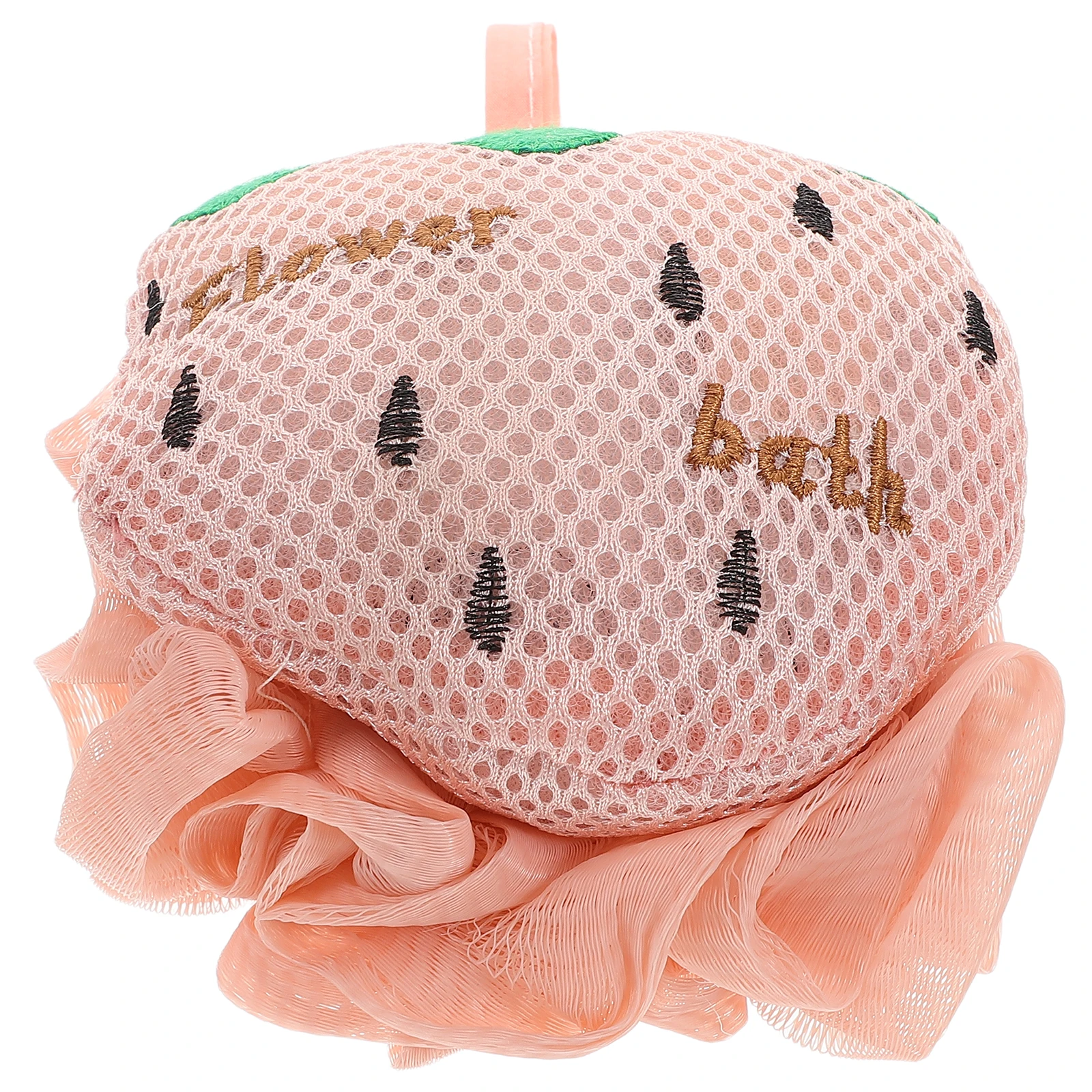 

Bath Ball Sponge Pink Mesh Large Size Body Wash Shower Loofah Scrubber Cartoon Design Independent Packaging Foamrich