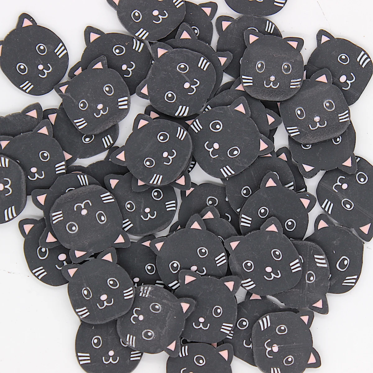 KSCRAFT Black Cat Slice Clay Sequins for DIY Shaker Card Making Craft Color Collection