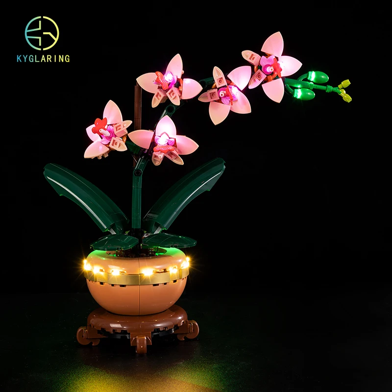 

Kyglaring Led Lighting Set for Mini Orchid 10343 Model Blocks Building DIY Toys (No Model)