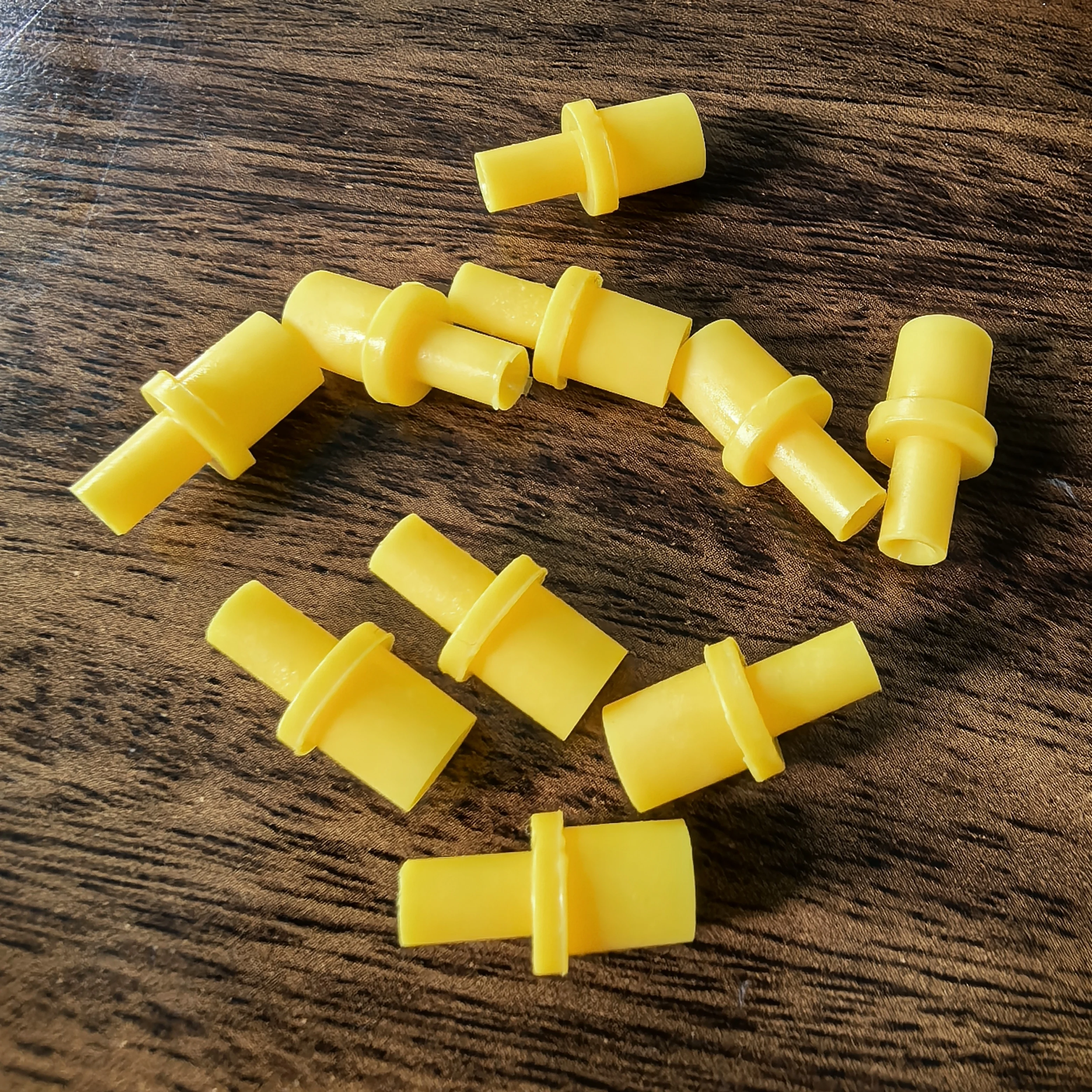 20PCS Syringe Silicone Soft Yellow Pumping Air Hollow Joint Part Rubber Connector Ciss Inkjet Cartridge Cleaning Clean Tool