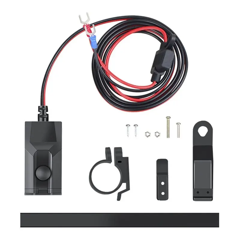 NEW HOT In Stock-Waterproof Motorcycle USB Fast With Voltmeter PD QC3.0