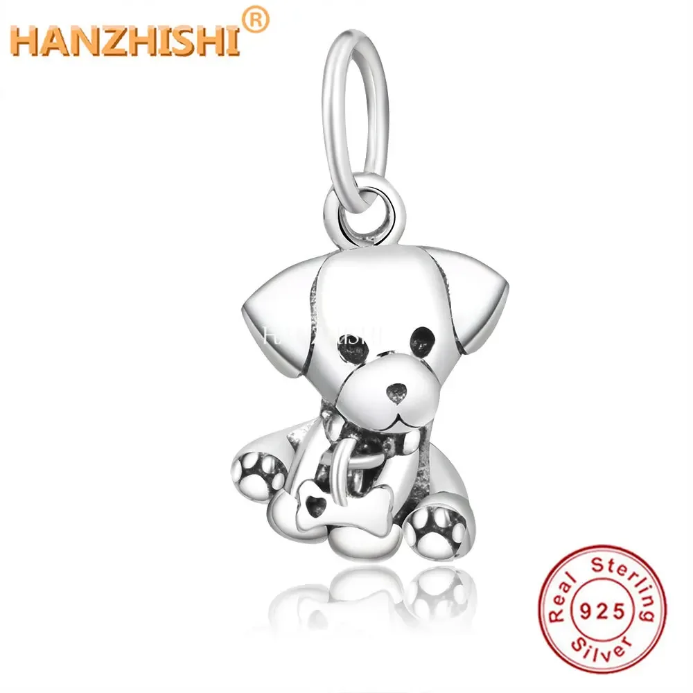 Fit Original pan Charms Bracelet 925 Sterling Silver Bead Cute Animal Dog Cat Turtle Bear Birds Charms For Women DIY Jewelry