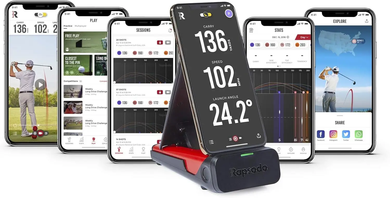 

Mobile Monitor for Golf Indoor and Outdoor Use with GPS Satellite View and Professional Level Accuracy