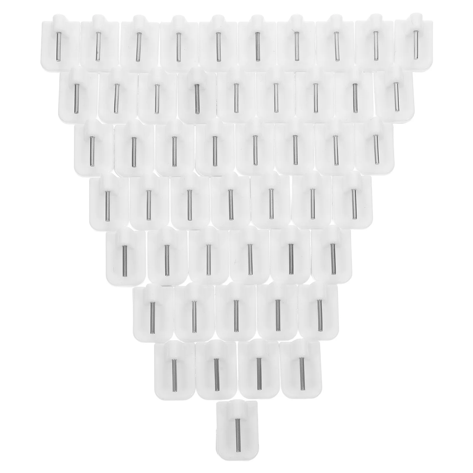 

50Pcs White Curtain Hooks for Window Blinds and Curtains Needed Easy Install Wear Resistant Plastic Hangers Fixing