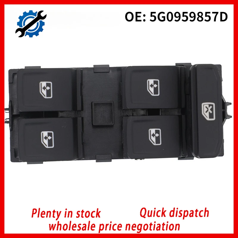 Power Window Switch Control Button 5G0959857D for Volkswagen VW Golf Mk7 Passat B8 Tiguan Touran Seat Ateca Ibiza ST Leon 2016-