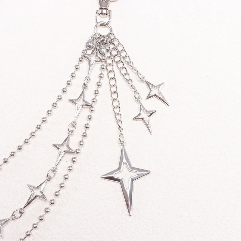 Women Punk Hip Hop Multilayer Star Pendant Waist Chain Trendy Jeans Pants Chain Keychain Fashion Jewelry Gifts view 4