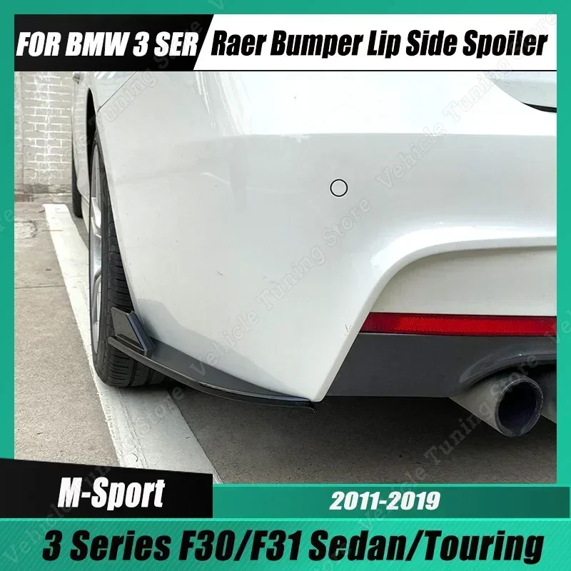 For BMW 3 Series F30 F31 Rear Bumper Lip Diffuser Side Splitters Body Kit 316 318 320 325 330 Sedan/Touring M Sport 2011-2019