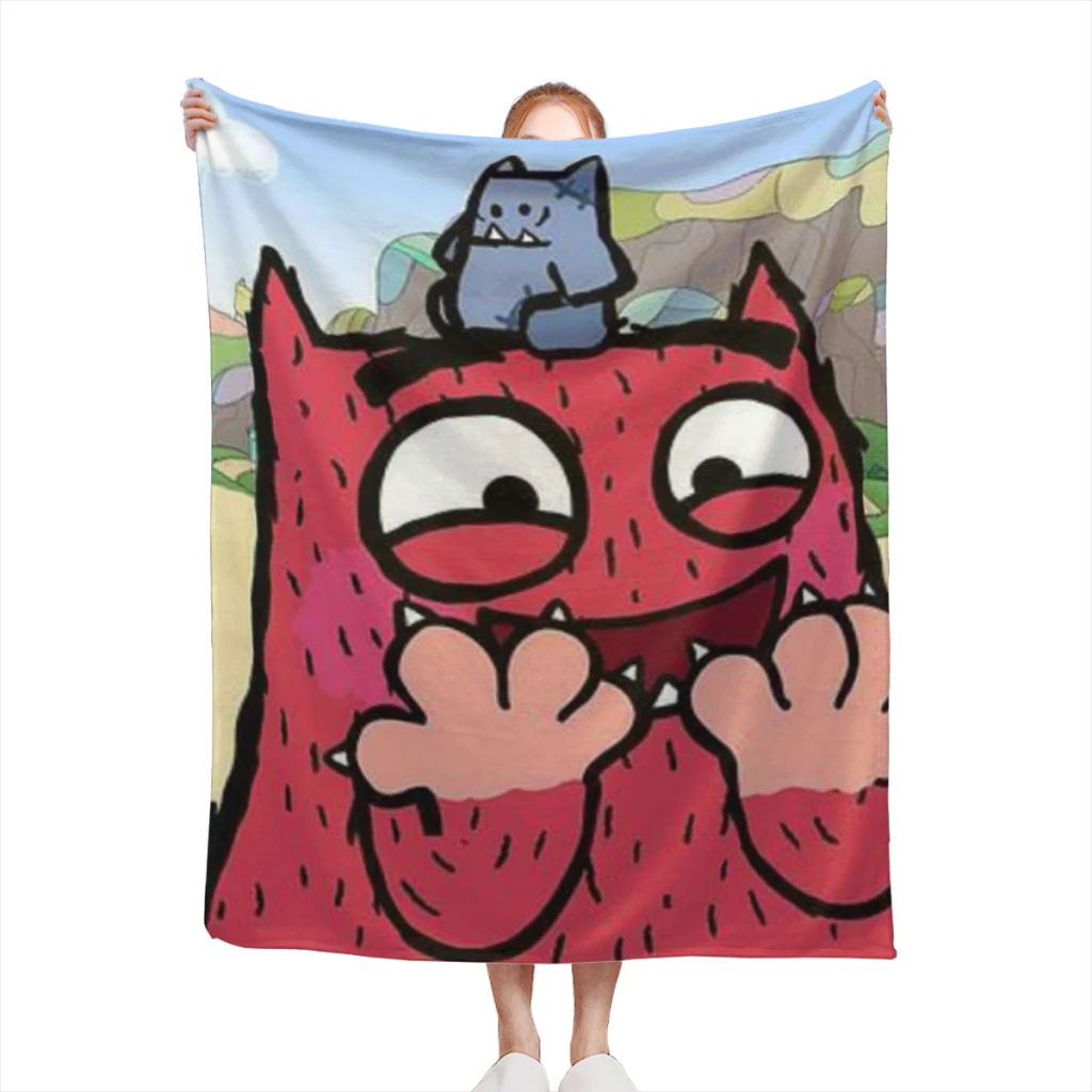 

Love Monster Comfortable Flanne Blanket Comforter Flannel Soft throw Blankets Warm Home and Decoration