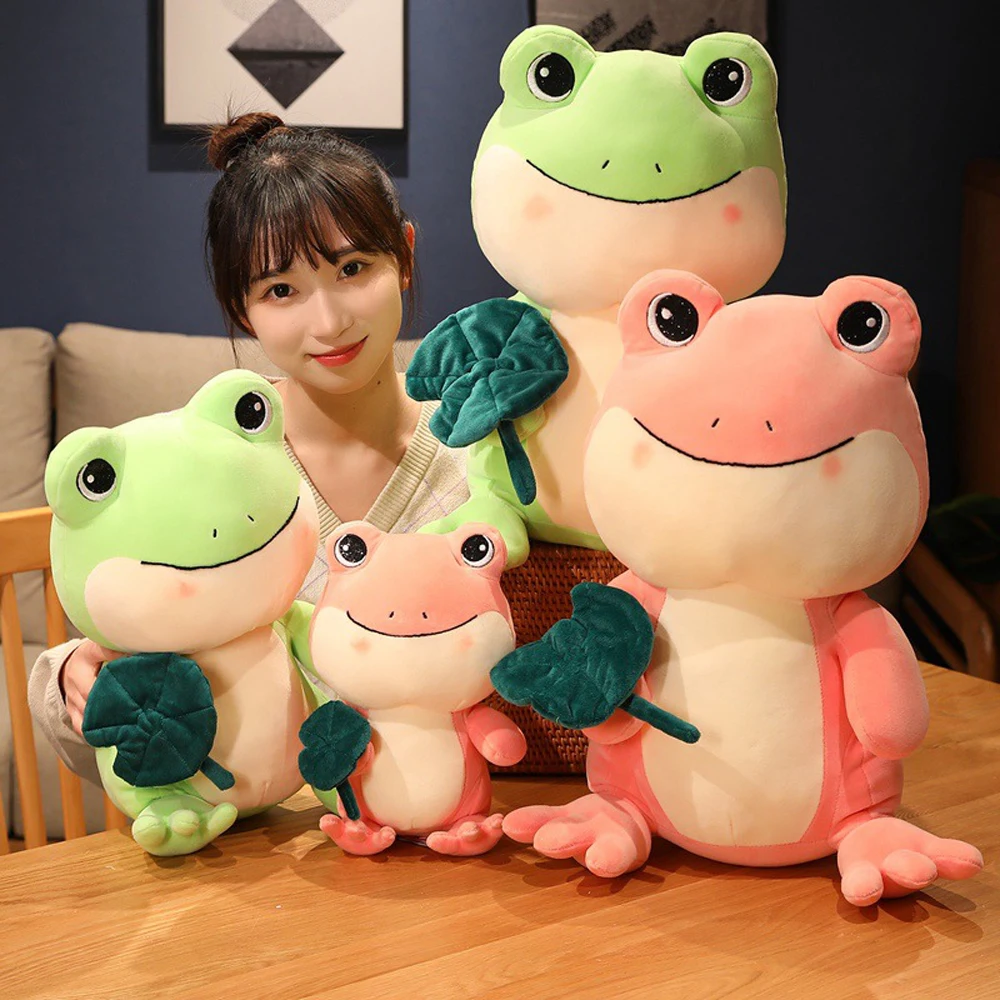 

Lotus Leaf Frog Animal Stuffed Plush Toy Girl Birthday Gift