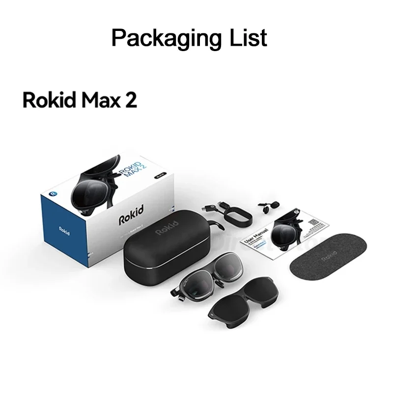 【 Pre-sale】Rokid ARLite 3D AR smart glasses Max2 large space multi-screen 1920X1200 50°FoV space computing power available now