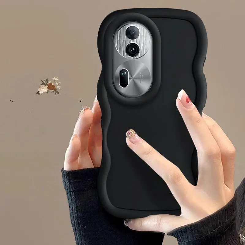 Reno 11Pro Neue Wellenförmige Lanyard Silikon Telefon Fall Für OPPO 11 12 14F 13F 12F 11F 12Pro 10 8Lite 8T 7Z 6Z 5Z 6 Abdeckung