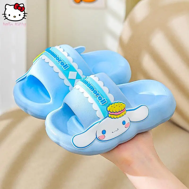

Hello Kitty girls anime slippers Sanrio Kuromi summer new kawaii cartoon indoor parent-child Cinnamoroll fashion slippers soft