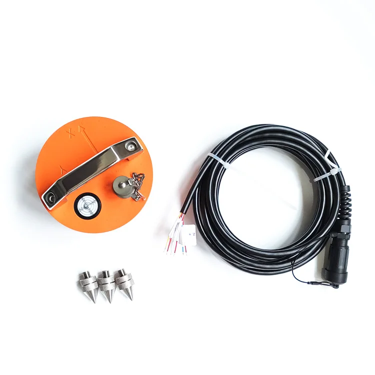 Geofísico 3C / 3D Geófono 2Hz Baixa Frequência Alta Sensibilidade Triaxial 3 Componente 2 Hz Geofona Sísmica Metal Land Case