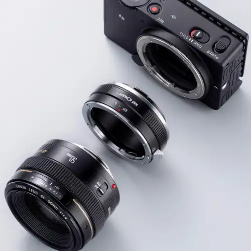 K&F CONCEPT EF-L Manual Focus Lens Mount Adapter for Canon EOS EF EF-S Lens to Sigma Leica TL CL Panasonic L Mount Camera Body - Image 3