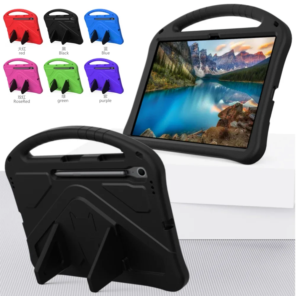 Kids EVA Case for Samsung Galaxy Tab S10 FE Plus 13.1 inch 2025 SM-X620 X626B Funda Stand Cover with Child Friendly Hand Holder