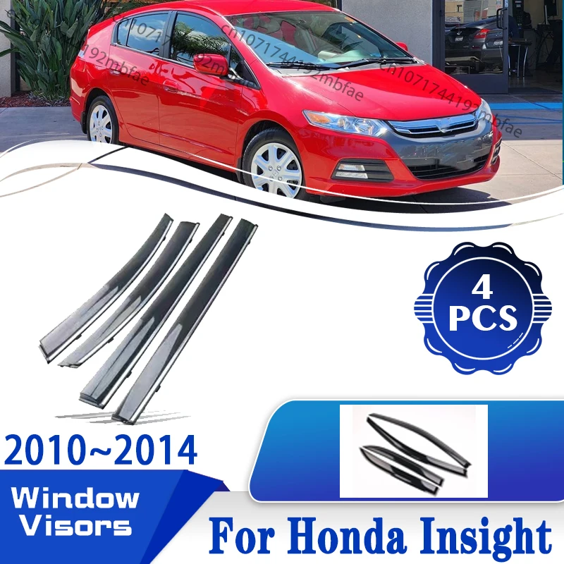 Visières de fenêtre de voiture, déflecteurs automobiles, pare-brise, accessoires de voiture, pour Honda Insight LX Hybrid 2010 2011 2012 2013 2014
