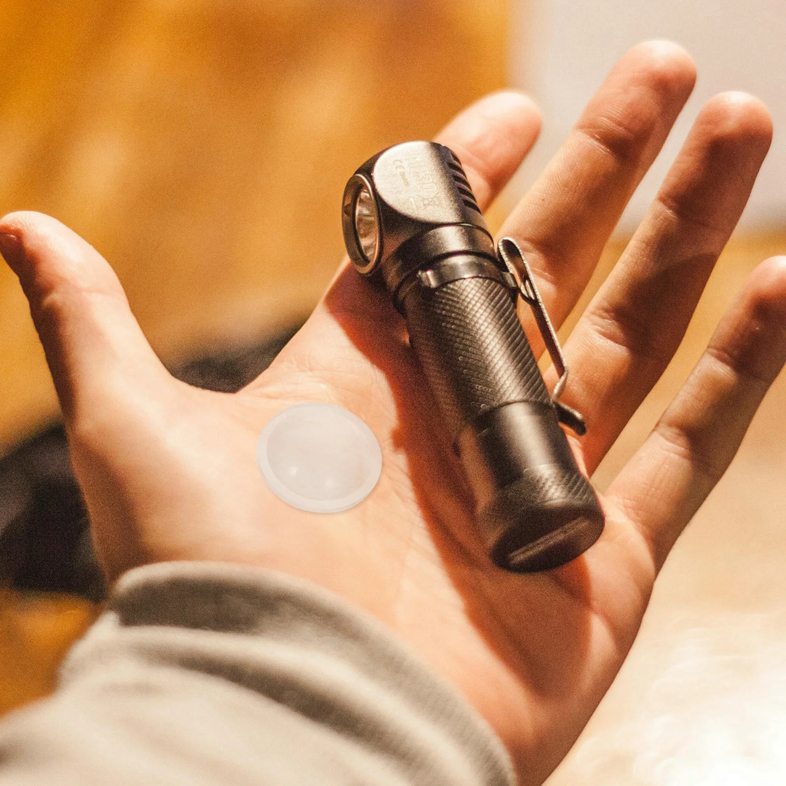 

5pcs Led Focus Lens 16Mm Adjustable Magnifying Convex Lens For Flashlight Projector Camera Science Teaching Tools Physics