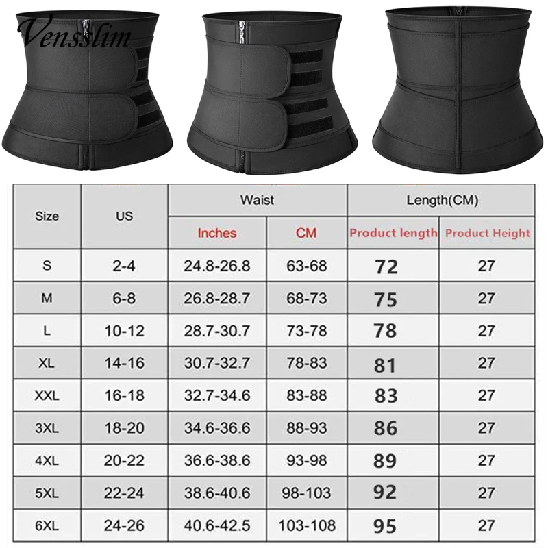 Waist Trainer for Men Sweat Belt Body Shaper Sauna Trimmer Stomach Wraps Workout Band Waste Cinchers Corset Belly with Strap