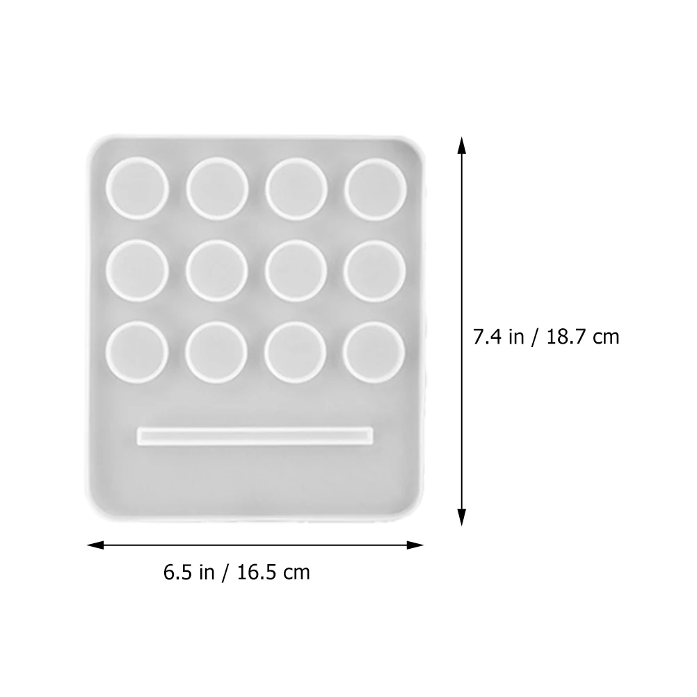 

3pcs Crystal Epoxy Mold Silicone Diy Essential Oil Bottle Holder Storage Shelf Crafting Mould For Jewelry Making Handicraft