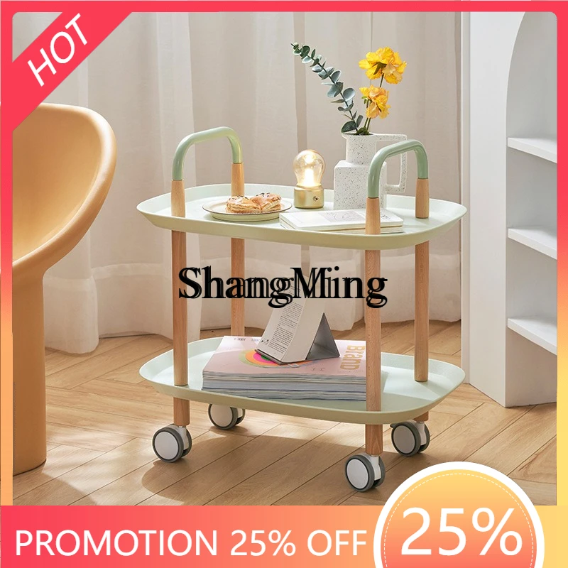 

SM simple living room storage mobile small coffee table sofa corner few household multi-functional dining car