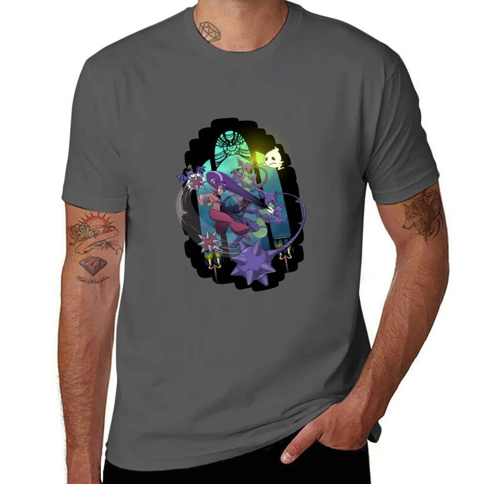 

Shantae Cackle Tower T-Shirt Sports Casual Short Sleeve Cotton Tee