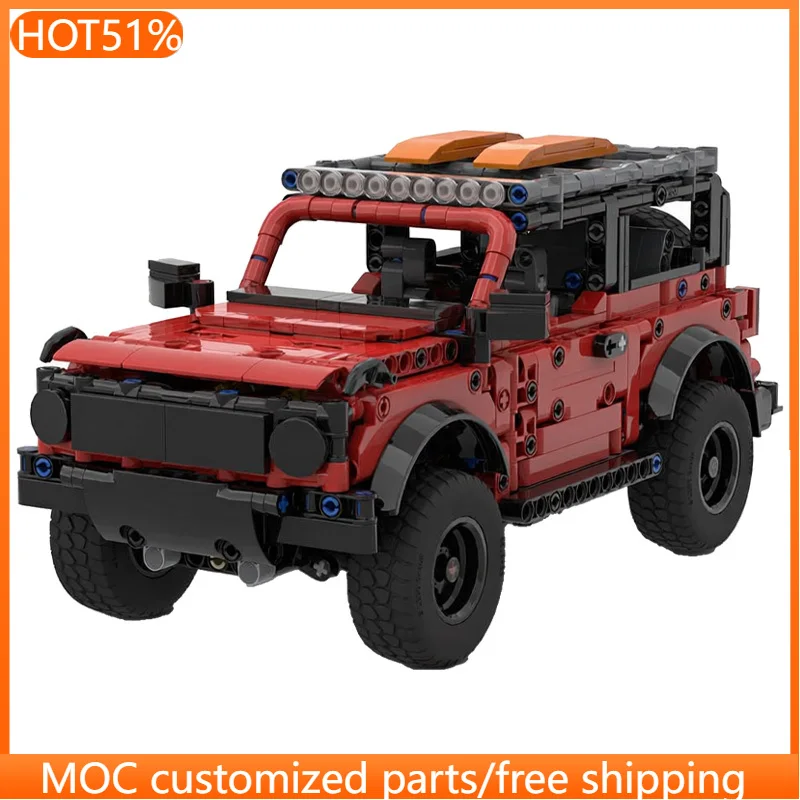 984 Pièces Véhicule de Construction Modulable avec Direction et Boîte de Vitesses MOC, Blocs de Construction Personnalisables, Modèle de Briques pour Enfants, Jouet DIY, Cadeaux de Fêtes