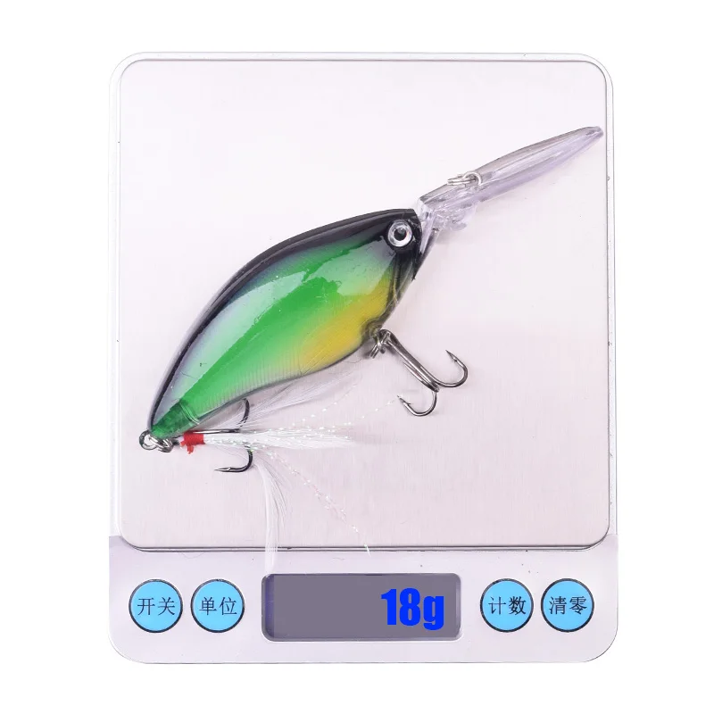 Señuelo de Pesca flotante de 1 piezas, 11cm, 18g, Wobbler, Minnow, Swimbait, cebo duro Artificial para Pesca de lubina y Lucio